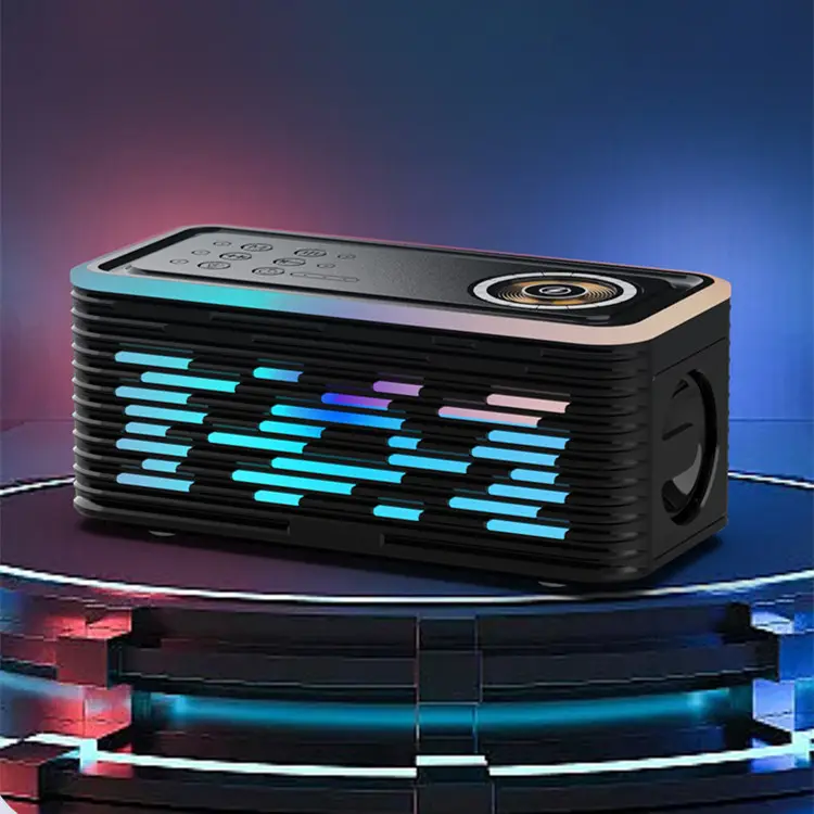 3 In 1 Draadloos Opladen 10W Bluetooth Speaker Led Digitale Display Opladen Luidsprekers