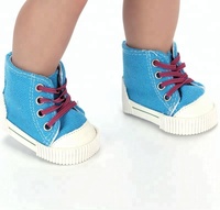 18 pouces à la mode bricolage Mini jouet personnalisé fille bottes hautes chaussures en toile accessoire poupées