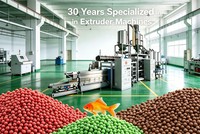 Ligne de production entièrement automatique d'aliments pour animaux de compagnie, machine d'extrusion d'aliments pour chiens et chats, emballage en acier inoxydable de qualité alimentaire, 100-150 kg/h