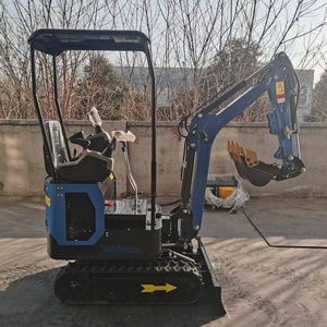 Mini-excavatrice sur chenilles certifiée EPA, 1 tonne, avec moteur et pompe hydraulique, forte puissance de creusement, pour usage domestique et agricole, livraison gratuite - Product Image 2