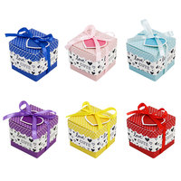 Boîtes cadeaux en papier pour la Saint-Valentin avec ruban et étiquette, petites boîtes en papier pour bonbons et chocolats pour mariage et anniversaire
