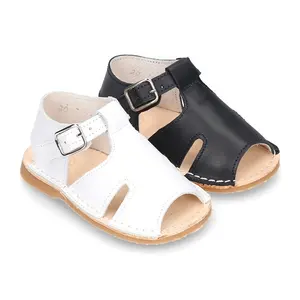 Sandalias para bebé con suela Super Flexible, zapatos con hebilla para playa, Verano