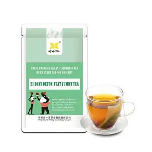 Venta caliente 21 días té adelgazante desintoxicación té de vientre plano instantáneo Delgado verde orgánico limpieza desintoxicación té adelgazante