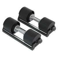 SNODE Haltères réglables 45 kg à sélection rapide en fonte, ensemble de poids compact pour la maison, équipement de fitness pour entraînement de force complet du corps