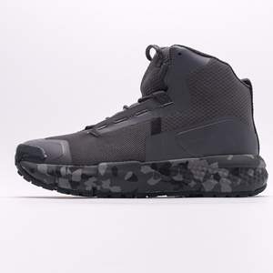 TSB25 Men Mid Cut Tactical <b>Boots</b> Light Gray Gum Rubber Outsole Breathable Mesh Combat <b>Boots</b> Shock Absorbing Outdoor <b>Hiking</b> - Product Image 5