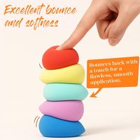 Éponge de maquillage microporeuse à faible absorption, douce, sans latex, pour fond de teint et crème en poudre