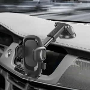 Rotatable Suction Cup Phone Bracket Easy 1 Hand Touch Dash Windshield Universal Car Mount Desk Stand Phone Holder For Iphone