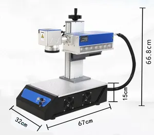 Mesin penanda Uv cetak Logo pada produk silikon bayi Tpu Karet lunak Pvc dan Label silikon 3w 5w 10w mesin Laser Uv