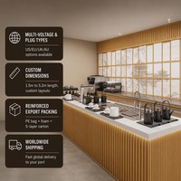 Station de brassage de café et de thé en acier inoxydable 304 pour comptoir de bar commercial avec tasse haute pression