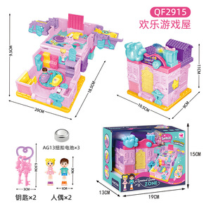 Casa de Juegos para Niñas, Casa de Muñecas Sorpresa, Mini Castillo Variable, Villa de Princesas, Casa de Muñecas de Simulación con Luz y Música - Product Image 6