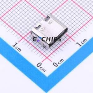 HC-TYPE-C-16P-01A USB Connector SMD Connector ( Connector Type: Type-C )( Gender: Female )( Mounting Type: Horizontal Mount ) - Product Image 1