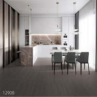 Carreaux de sol intérieurs modernes en porcelaine mate effet bois 600x1200 antidérapants, imperméables et durables, fournis directement par l'usine de Foshan