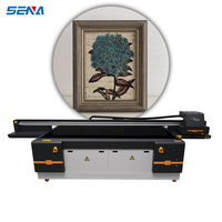 Imprimante à plat UV à jet d'encre 2500*1300mm avec double tête d'impression DX7/Ricoh pour vernis, papier, coques de téléphone, étiquettes, bois, PVC, cuir, verre
