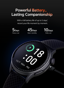 Reloj Inteligente Starmax Gtr3 2025 con Pantalla AMOLED, Conexión NFC, Carga Magnética, Reproductor de Música, Correa de Goma, Resistente al Agua 3 <span class=keywords><strong>ATM</strong></span> - Product Image 3