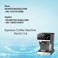 Thema 20bar Vapeur Lait Mousse Multi Fonction Écran Tactile Coloré Semi Automatique Machine À Café Espresso Maker Avec Boîte À Lait