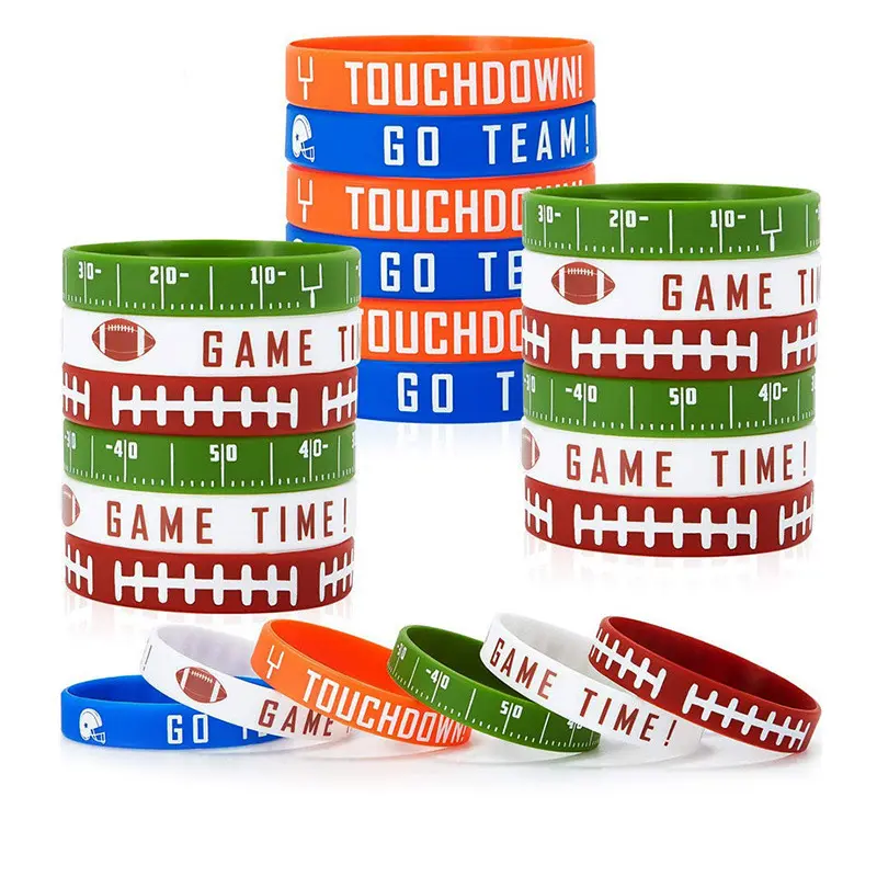 Professional manufacturer free custom logo printing silicone bracelet rubber wristbands for promotion