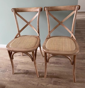 Contemporary Extendable Wood Legs <b>Stackable</b> Seating Home Furniture Wedding <b>Chair</b> Restaurant <b>Chairs</b> Cross X Back <b>Dining</b> - Product Image 2