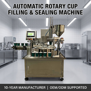 Machine <span class=keywords><strong>de</strong></span> remplissage et <span class=keywords><strong>de</strong></span> scellage rotative pour crème et beurre <span class=keywords><strong>de</strong></span> cacahuète, équipement d'emballage automatique pour yaourt, gelée et sauce. - Product Image 6