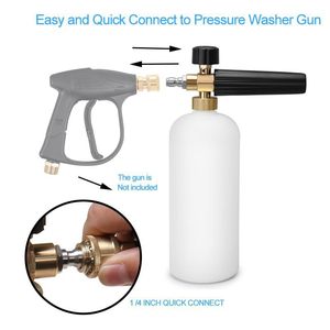 Pistolet de lavage de voiture manuel haute pression Sulai Machinery Foam Sprayer 4000psi, en alliage blanc - Product Image 4
