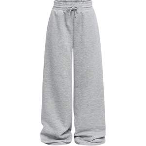 Pantalon de survêtement large pour fille, taille haute, coupe ample, décontracté, 100 % coton molletonné respirant avec poches - Product Image 4