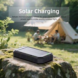 ES980S Power Bank Solare da 20000mAh con Ricarica Wireless e Display LED, Caricabatterie <span class=keywords><strong>Portatile</strong></span> per Esterni per <span class=keywords><strong>Smartphone</strong></span> - Product Image 3