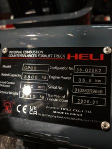 รถยกดีเซล Heli CPCD 3.8 ตัน ปรับแต่งความสูงในการยกได้ ยางตัน โครงสร้างเสากระโดง 2/3 ตอน แบบฟรีฟอร์ม พร้อมระบบถ่วงน้ำหนัก - Product Image 4