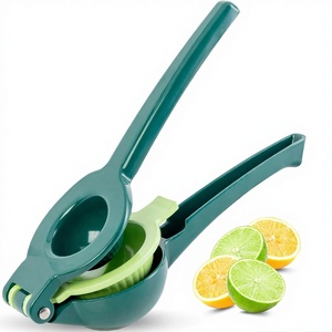 Presse-<span class=keywords><strong>citron</strong></span> et presse-agrumes manuel 2-en-1 en aluminium robuste, extraction maximale, facile à nettoyer, pour agrumes verts/limon - Product Image 1