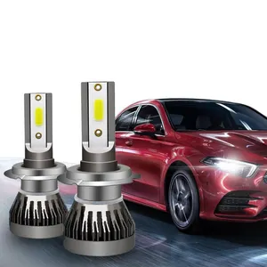 Amazon Auto Verlichting Auto Led-lampen Dc 12V 55W 5600LM Conversie Kit Cob Led Koplamp H7 voor Hyundai Auto