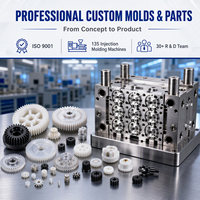 Moule d'injection plastique de précision multi-cavités en POM pour micro-engrenages et pièces moulées pour mouvements de montres connectées