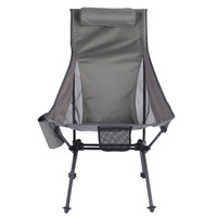 Chaise de camping pliable en alliage d'aluminium - Meuble d'extérieur ultraléger, portable et imperméable pour le camping, la plage, la pêche et les pique-niques
