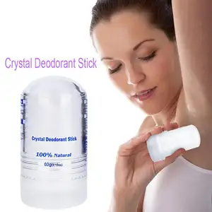 OEM 60g deodoran kristal stik Alum tubuh ketiak penghilang bau antikeringat untuk pria dan wanita