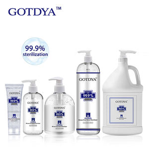 Gotdya botol pompa tanpa air 1 galon 1000ml pembersih tangan aroma bersih bahan kimia Gel berbasis alkohol cuci sabun cair - Product Image 1