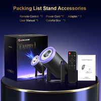 Mini projecteur personnalisable Junuo TURN1 LED WiFi6 4K Android14 200 ANSI Lumens, courte portée, format de poche, home cinéma