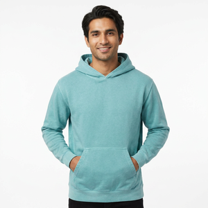 Ensemble de sweat-shirts à capuche décontractés 100 % coton pour hommes, jeunes, poids moyen, teinture pigmentée, pull brodé, hiver, technique, doux et élégant - Product Image 1