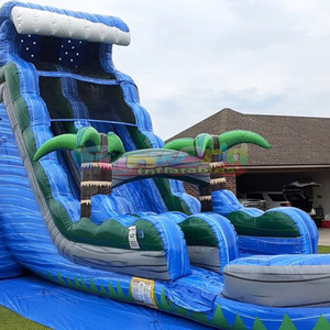 Lớp thương mại trẻ em bơm hơi nảy nảy lâu đài nhảy ướt nhà bị trả lại trượt nước hồ bơi trượt nước cho trẻ em - Product Image 5