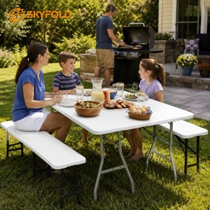 <span class=keywords><strong>Table</strong></span> pliante rectangulaire multifonctionnelle pour le camping en plein air, <span class=keywords><strong>table</strong></span> pliante de type <span class=keywords><strong>valise</strong></span>, <span class=keywords><strong>table</strong></span> pliante <span class=keywords><strong>pas</strong></span> chère - Product Image 1