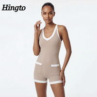 Nouvelle conception d'usine Combinaison de sport une pièce pour femme, sans effet froncé aux fesses, personnalisable, séchage rapide, dos ouvert, pour le yoga et la gym