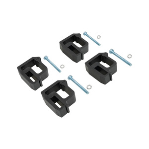 Abrazaderas de Montaje para Carrocería de Camioneta, de Aluminio Resistente, LBJ 1022, Negro/Plateado, para Chevrolet Silverado Sierra 1500 - Product Image 2