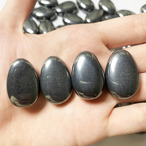 Miss Stone plus récent en gros goutte d'eau brillant 30mm <span class=keywords><strong>pierre</strong></span> d'hématite naturelle pendentif <span class=keywords><strong>pierre</strong></span> de roche pour la fabrication de colliers - Product Image 3