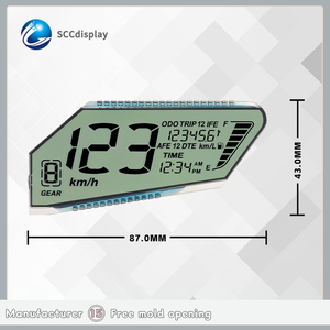 Không Tiêu Chuẩn Tùy Biến <span class=keywords><strong>7</strong></span> Đoạn Màn Hình <span class=keywords><strong>LCD</strong></span> Sjxdgw047 Chống Lóa Phân Khúc Màn Hình Thích Hợp Cho Xe Máy Bảng Điều Khiển Công Cụ - Product Image 4