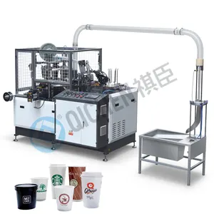 Máquina de fabricación de vasos de papel de alta velocidad para ZBJ-OC12, máquina para hacer vasos de papel a países árabes, paquistaní y Egipto, el mejor precio