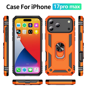 JUNBO pour <span class=keywords><strong>OPPO</strong></span> A36 A76 Reno6 Reno2 Z <span class=keywords><strong>Coque</strong></span> de protection intégrale anti-collision en PC rigide avec anneau de support en TPU pour usage quotidien en extérieur - Product Image 1