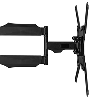 Support mural pivotant pour téléviseur en acier laminé à froid, pivotant à 180°, inclinaison de -8°, VESA 400x400 mm, taille maximale 32-65 pouces