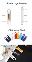 Fleshka 4in1 Mini USB 3.0/2.0 Type-C OTG 4in1 Clé USB 8GB/16GB/32GB/1TB/2TB/128GB/64GB Pendrive avec alliage de zinc"