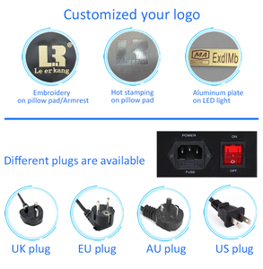 LEERCON Fauteuil de massage commercial de haute qualité, intelligent, électrique, à commande par pièces, billets et cartes de crédit, avec fonction vocale, en cuir PU, pour centre commercial - Product Image 5