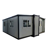 Maison extensible en conteneur de 40 pieds avec plans de maison à 3 chambres, maison extensible en conteneur de 40 pieds