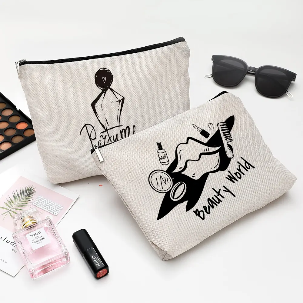 Dongyi — sac de maquillage personnalisé, pochette d'accessoires de maquillage et de toile, pochette