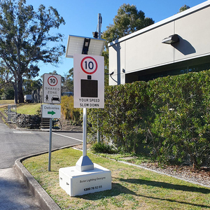Radar alimentado por energía solar de alta visibilidad, señales de límite de velocidad LED, carcasa cerrada de aluminio <span class=keywords><strong>ECOSOLAR</strong></span> - Product Image 2