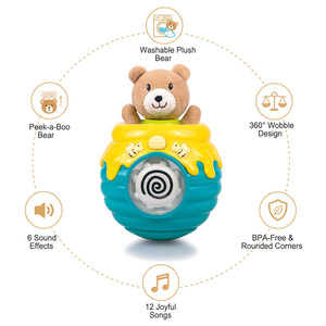 Jouets en peluche musicaux personnalisés pour bébé, ours en peluche électronique avec son et <span class=keywords><strong>musique</strong></span> - Product Image 5