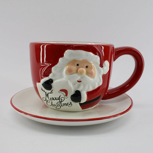 Taza Navideña Vintage con Tapa de Papá Noel, para el Hogar y Restaurantes, Regalo de <span class=keywords><strong>Navidad</strong></span> - Product Image 3
